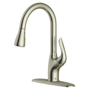 Ashmere Single Handle Pull Down Spray Kitchen Faucet G3 Brushed Nickel Finish