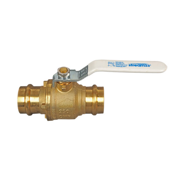 thumbnail image 2 of XFITTING 1/2” Press Ball Valve – 5-Pack, Lead-Free Brass, Full Port 2 of 6