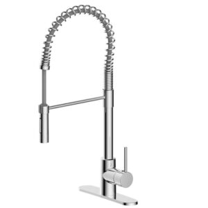 Hudson Chrome Spring Loaded Kitchen Faucet