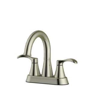 Moreland Two Handle 4 in Centerset Hi-Arc Lavatory Faucet G3 Brushed Nickel Finish