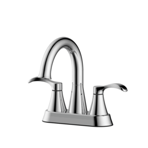 Moreland Two Handle 4 in Centerset Hi-Arc Lavatory Faucet G3 Chrome Finish