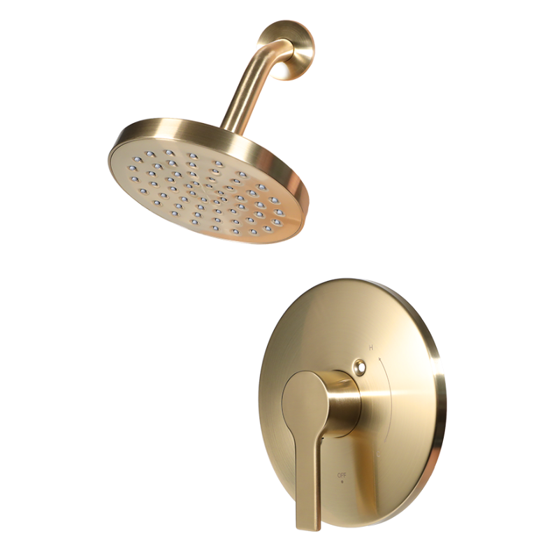 Hudson Shower Only Modern Trim Kit G3 Brushed Gold Finish
