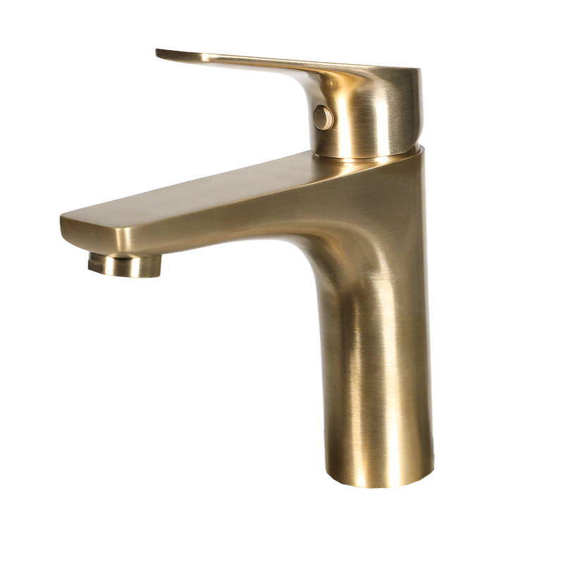 Ryna Modern Single Handle Lavatory Faucet G3 Brushed Gold Finish - Image 2